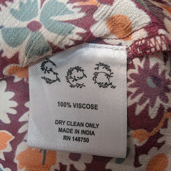 RARE and Unique Sea NewYork Fernande long sleeve top features multi color Sz Xs - Picture 13 of 14